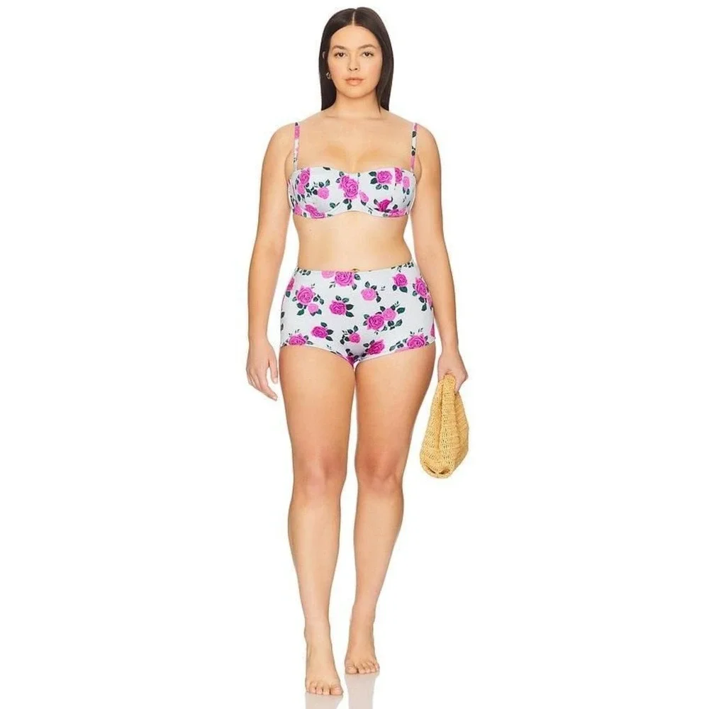 Good American NWT Satin Boy Swim Bikini Shorts - Size 3XL - MSRP‎ $79